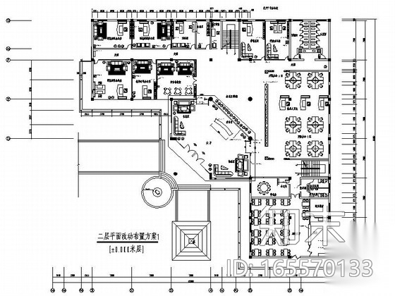 [上海]韵味十足中式风格酒厂室内CAD施工图（含效果图...施工图下载【ID:165570133】