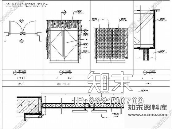 图块/节点某酒店报告大厅双扇门详图施工图下载【ID:832190709】