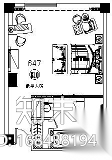 某酒店客房装修施工图下载【ID:168438194】