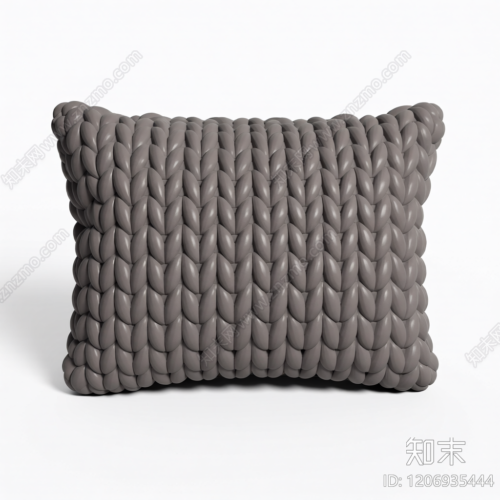 针织纹理抱枕3D模型下载【ID:1206935444】