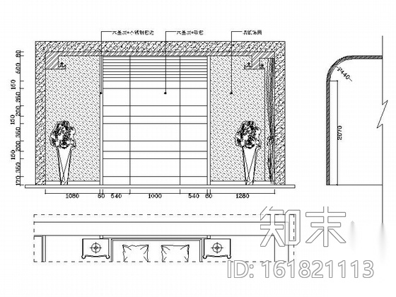 [上海]精品现代三居室样板间室内设计装修施工图cad施工图下载【ID:161821113】