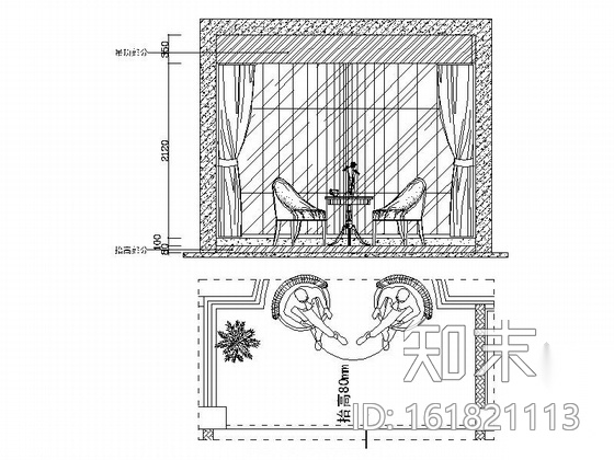 [上海]精品现代三居室样板间室内设计装修施工图cad施工图下载【ID:161821113】