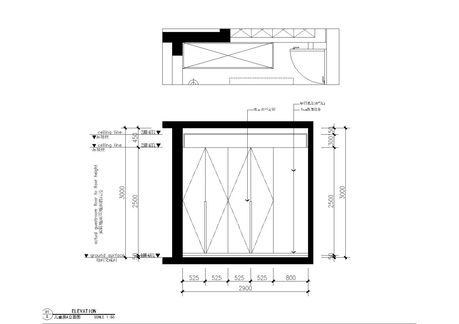 极简对白三居室住宅室内施工图+实景+3D模型施工图下载【ID:160015171】