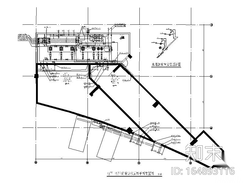 消防水泵房大样图CADcad施工图下载【ID:164893116】