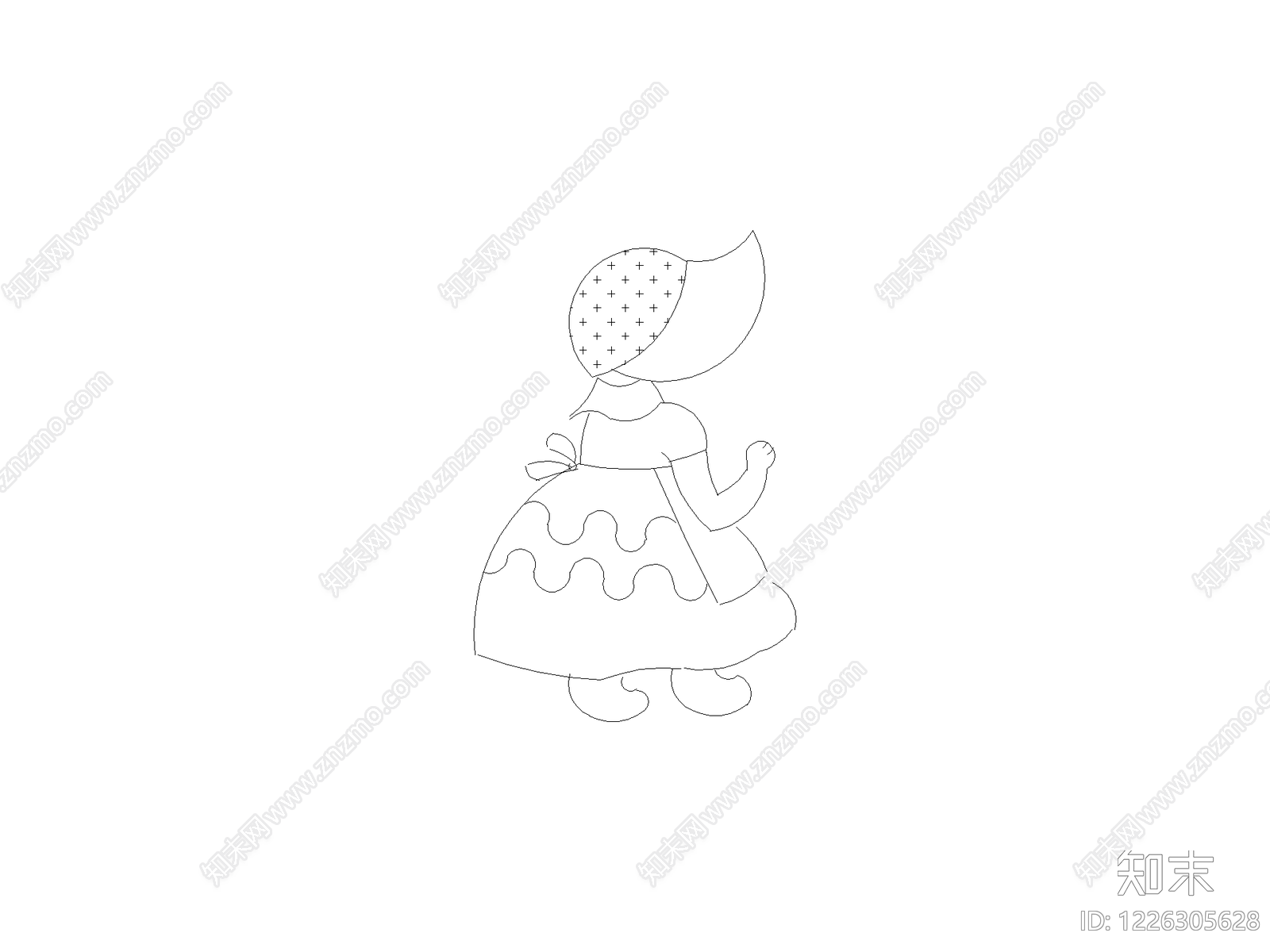 人物cad施工图下载【ID:1226305628】