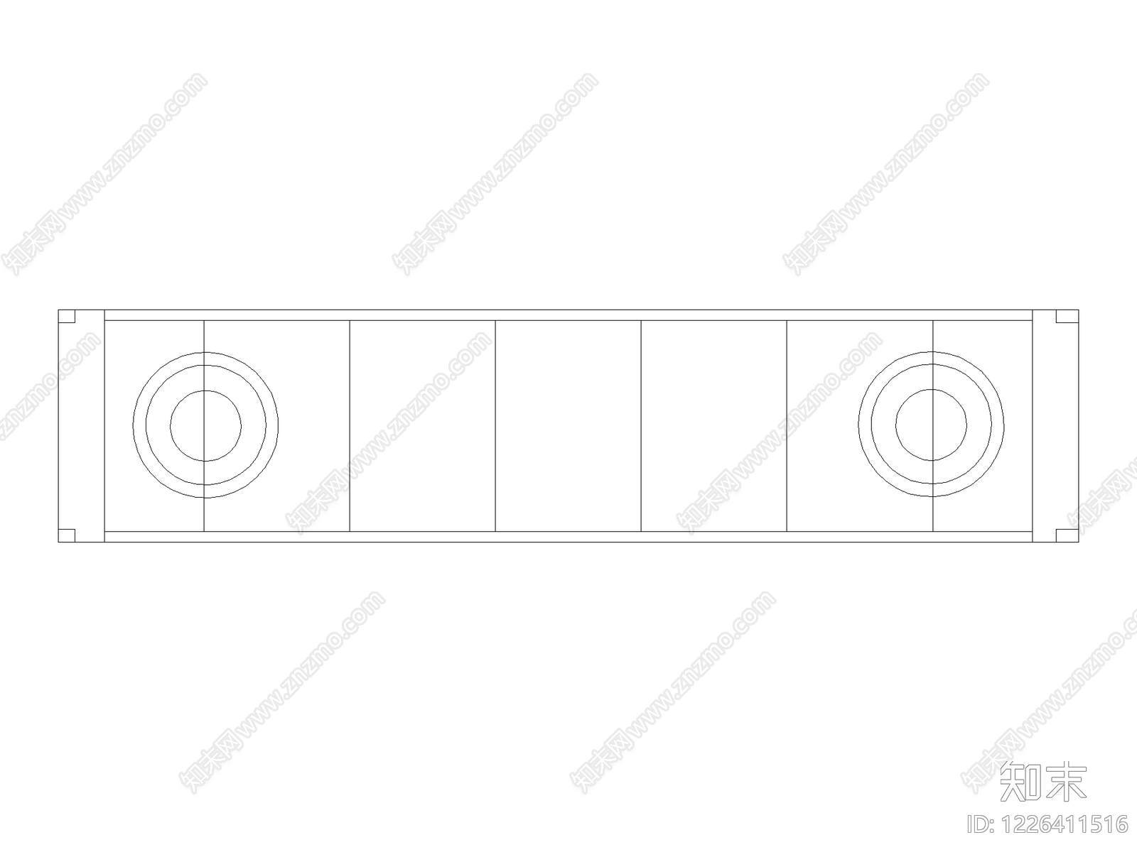 柜子平立面cad施工图下载【ID:1226411516】