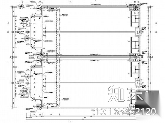 [广东]6万平污水处理厂建筑给排水及工艺全套图纸（CASS...cad施工图下载【ID:165462120】