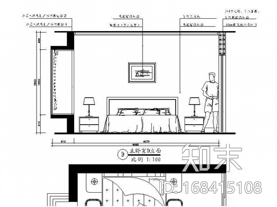 原木风味三居室家居装修图（含效果）施工图下载【ID:168415108】