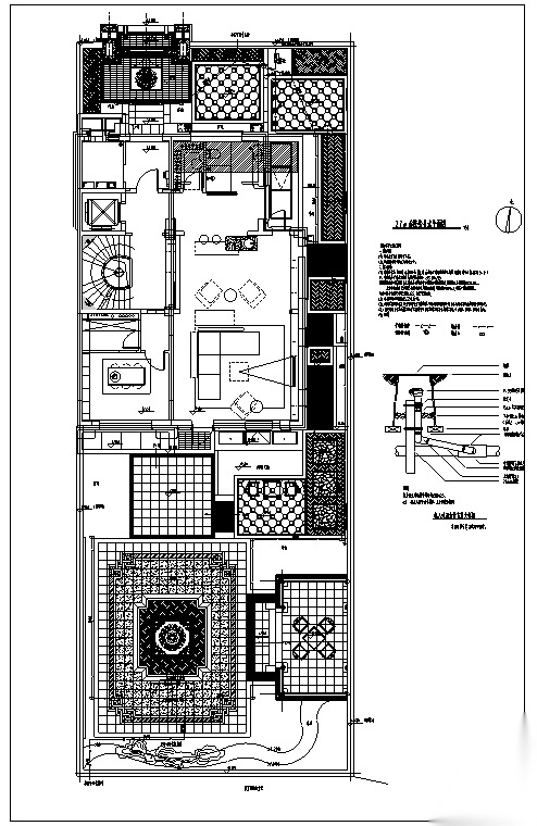 江南水乡新中式别墅庭院景观设计全套施工图施工图下载【ID:160688149】