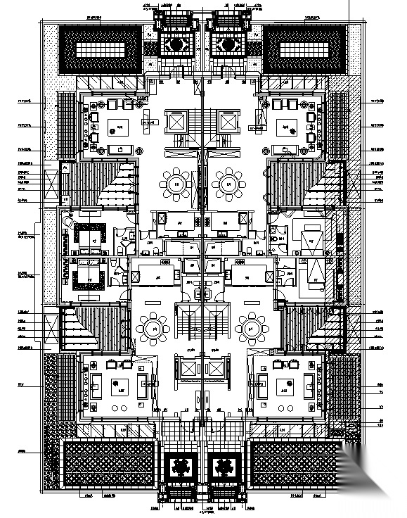 江南水乡新中式别墅庭院景观设计全套施工图施工图下载【ID:160688149】