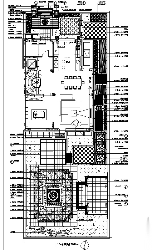 江南水乡新中式别墅庭院景观设计全套施工图施工图下载【ID:160688149】