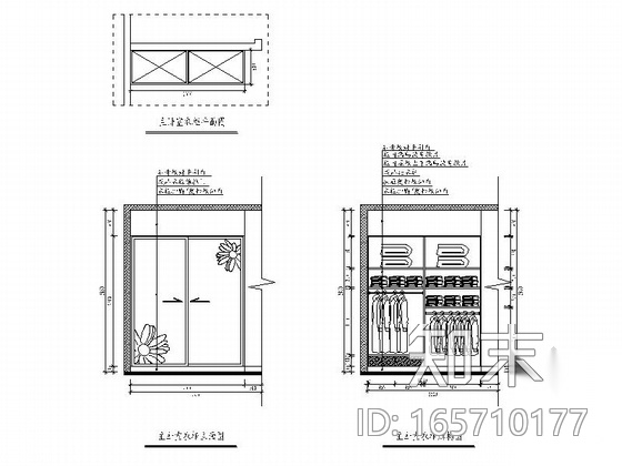 [毕业设计]现代简约四室两厅室内设计装修图（含效果模型...施工图下载【ID:165710177】