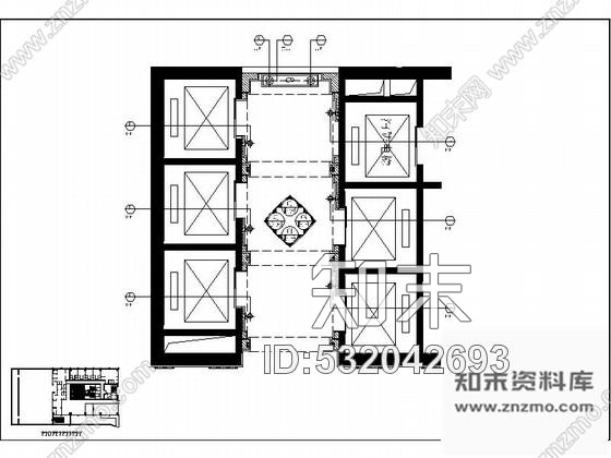 施工图重庆某国际星级酒店电梯厅施工图施工图下载【ID:532042693】