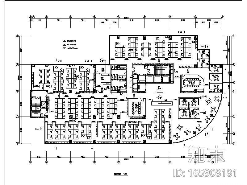 [北京]神州数码大厦写字楼装修设计施工图cad施工图下载【ID:165908181】