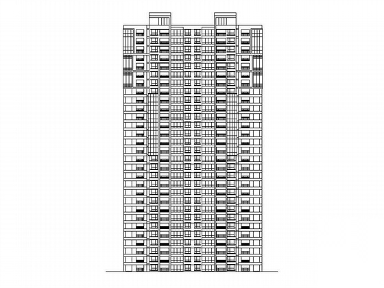 某居住区8栋三十四层商住楼建筑方案扩初图cad施工图下载【ID:167490133】