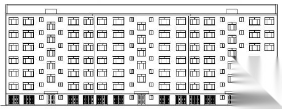 某六层住宅楼建筑方案图cad施工图下载【ID:149849188】