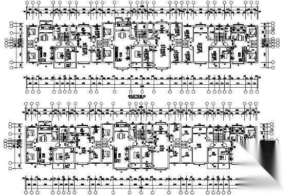 某六层住宅楼建筑方案图cad施工图下载【ID:149849188】