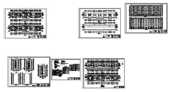 某六层住宅楼建筑方案图cad施工图下载【ID:149849188】