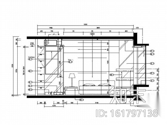 [合肥]雅致现代风格三居室装修图（含实景图）cad施工图下载【ID:161797138】