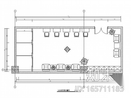 [沈阳]某大学化妆间施工图施工图下载【ID:165711185】