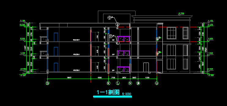 3层幼儿园建筑设计图cad施工图下载【ID:160724175】