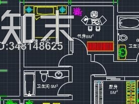 三室一厅两卫一厨一书房一衣帽间施工图下载【ID:348148625】