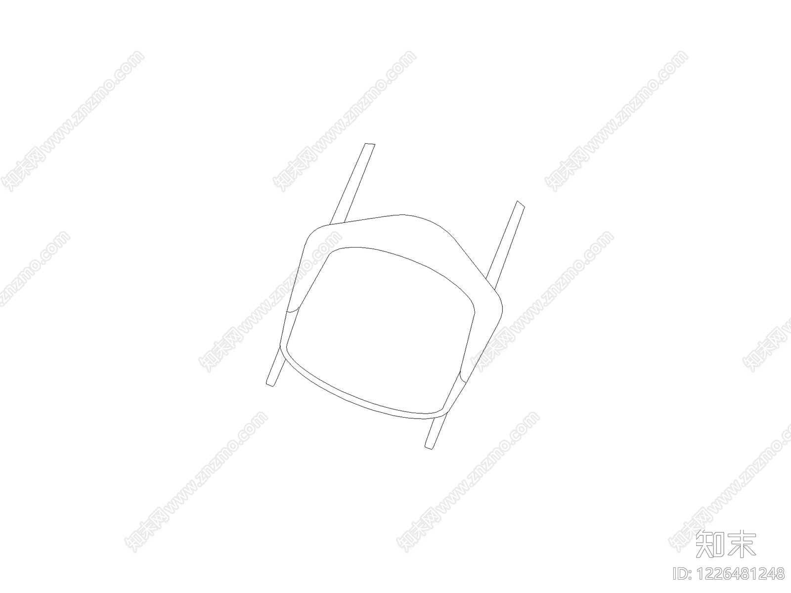 现代椅子CAD图纸