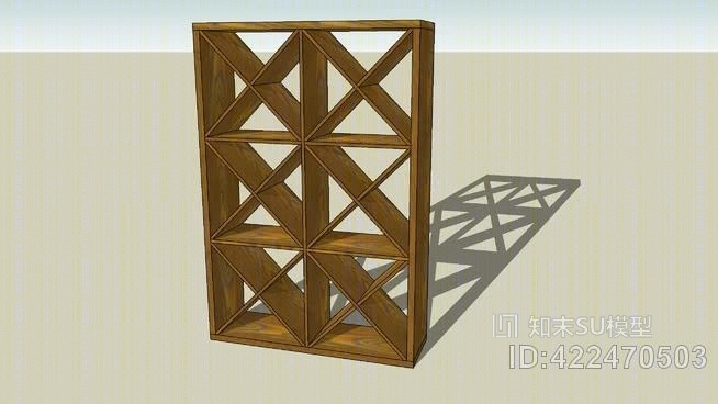 weinregal葡萄酒架SU模型下载【ID:422470503】