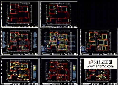 一套完整别墅施工图施工图下载【ID:36907562】