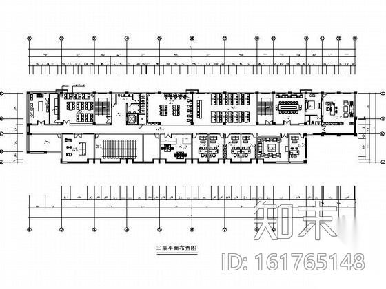 [杭州]某社区办公楼室内装修图施工图下载【ID:161765148】