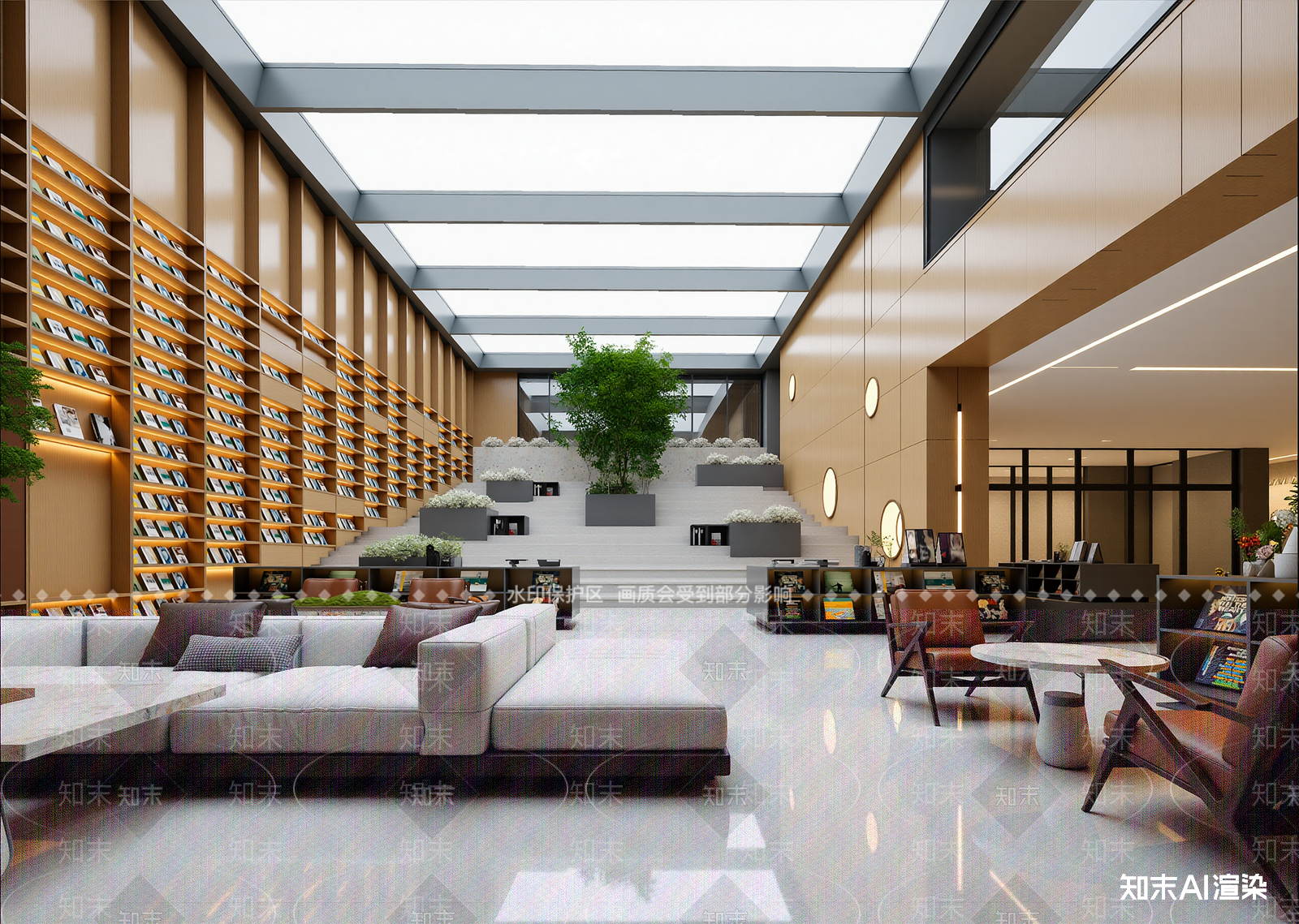 现代书店3D模型下载【ID:1214402231】