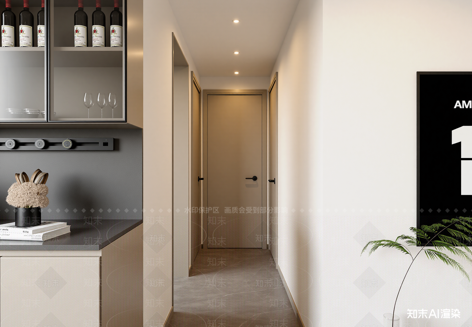 现代玄关3D模型下载【ID:1214690361】
