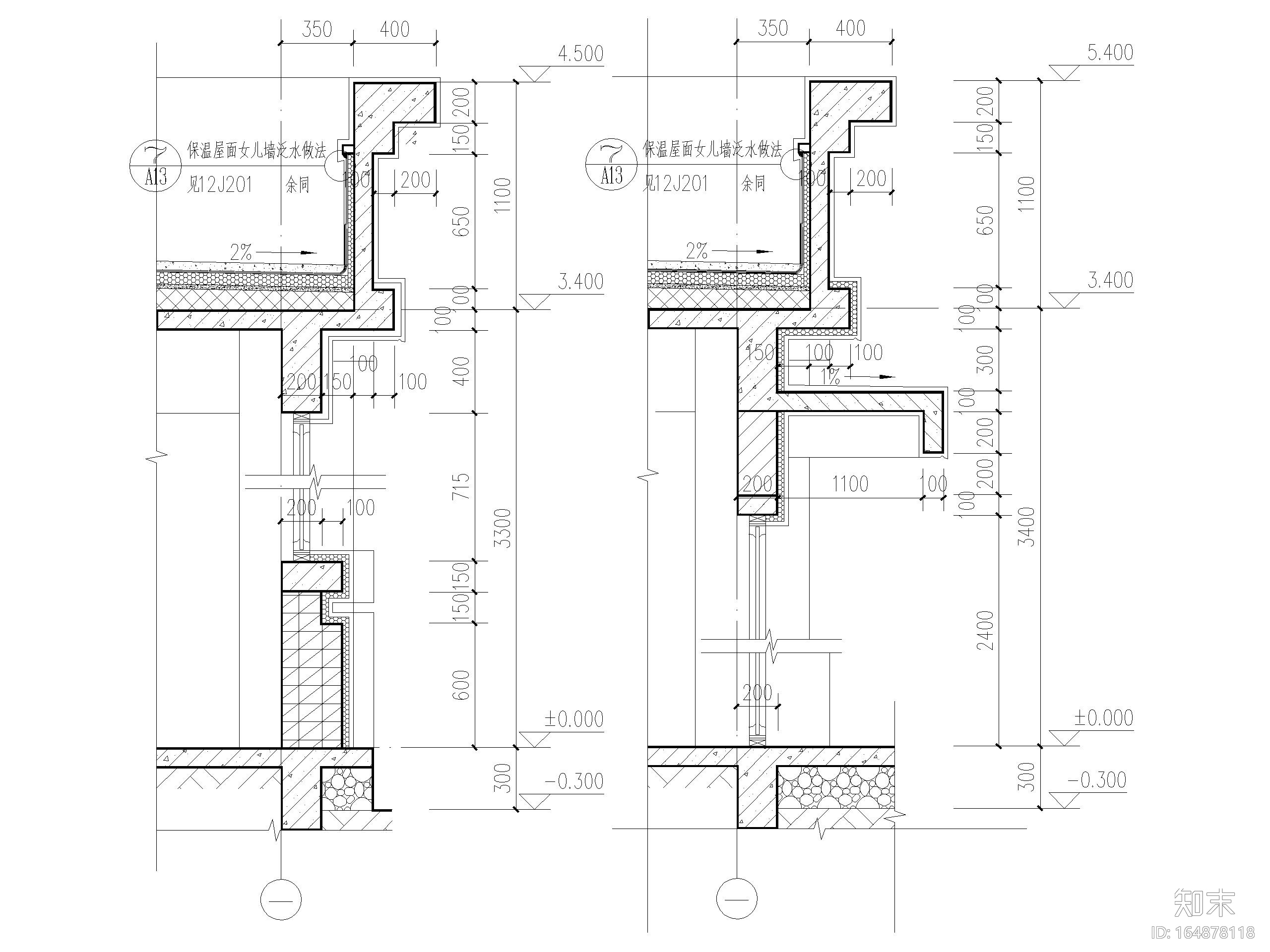 [安徽]轮胎厂拆迁复建小区门卫建筑施工图施工图下载【ID:164878118】