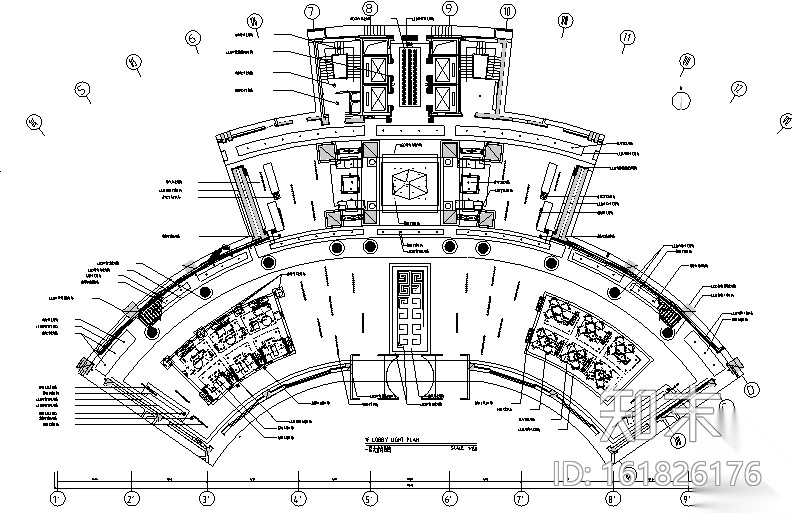 [辽宁]东北大厦酒店设计全套施工图（附效果图）cad施工图下载【ID:161826176】