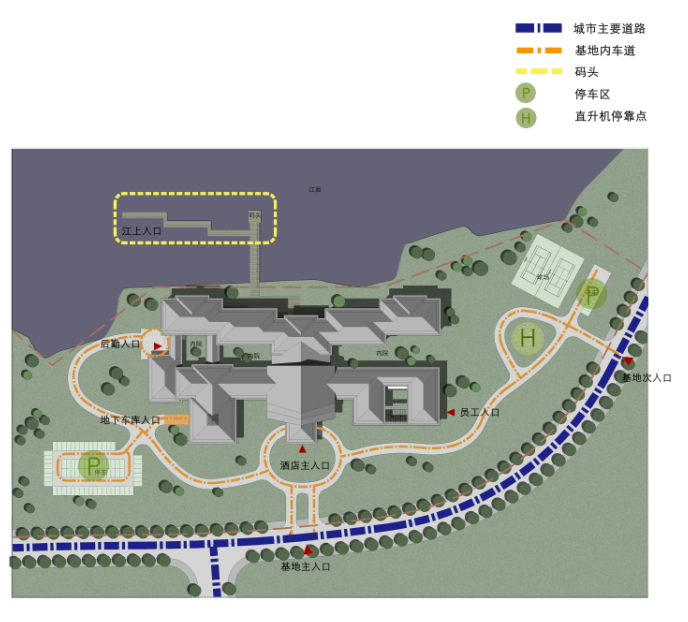 重庆中式风格酒店建筑设计方案文本+施工图施工图下载【ID:151523158】