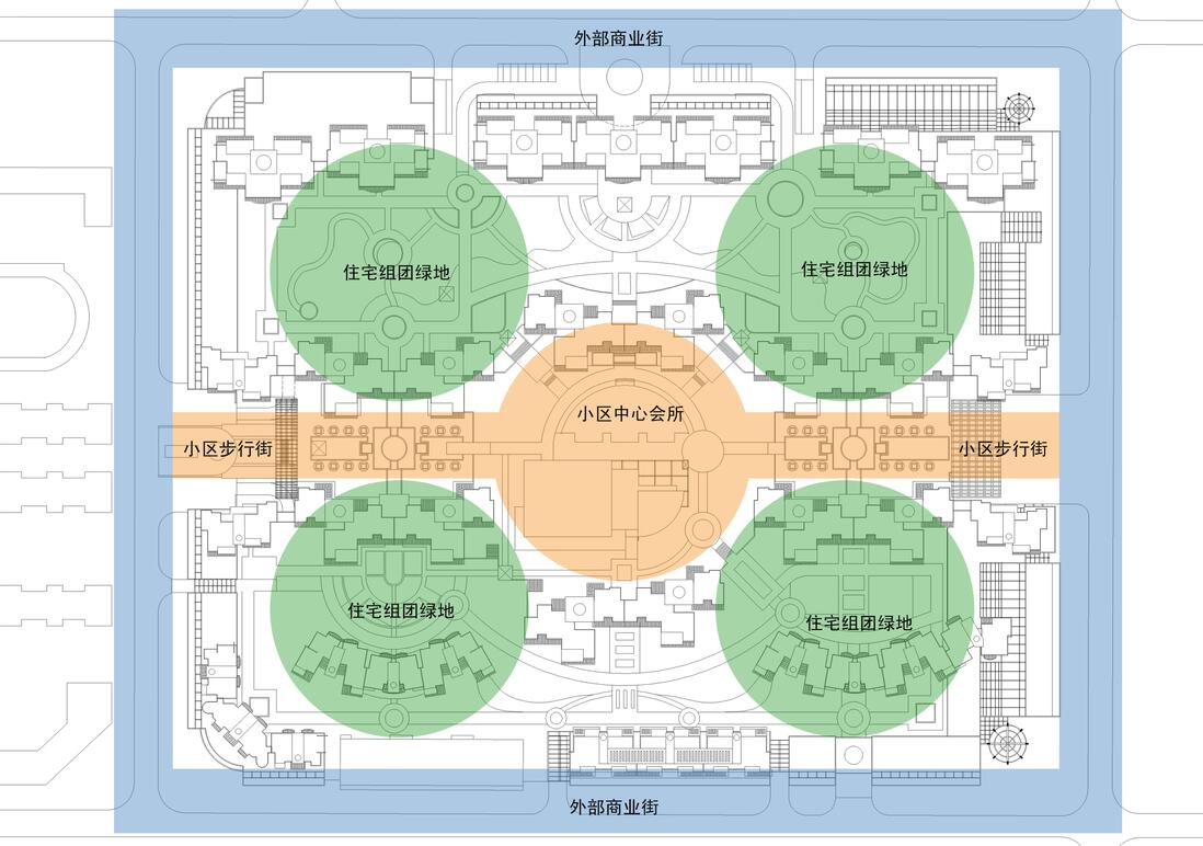 [河南]郑州天下城居住区方案文本.（现代风格）cad施工图下载【ID:166563139】