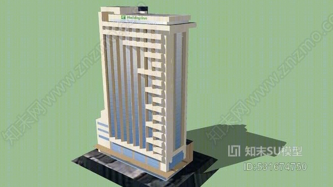 危地马拉城假日酒店SU模型下载【ID:531674750】