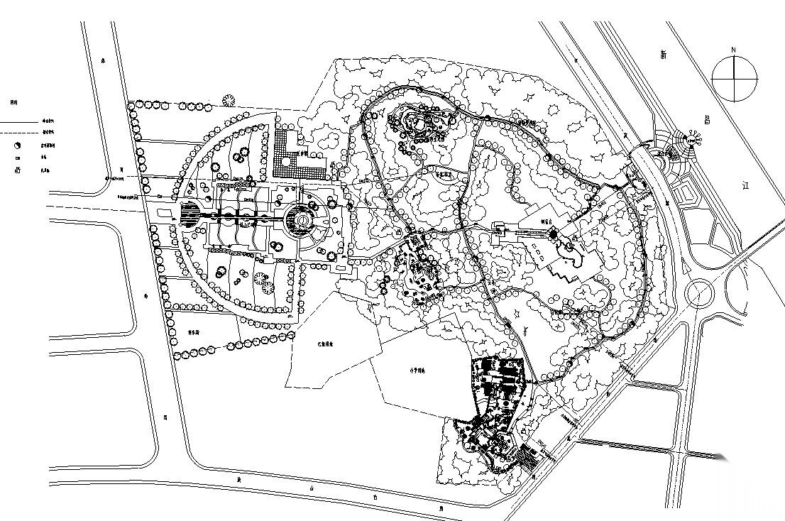 新昌鼓山公园施工图设计（包含CAD）cad施工图下载【ID:161028166】