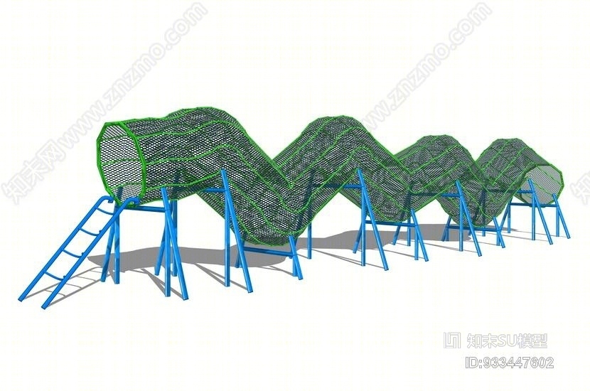 幼儿园攀爬网SU模型下载【ID:933447602】