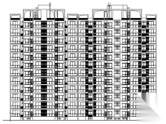 [陕西]高层现代风格大型住宅区规划设计施工图（300余...施工图下载【ID:166827107】