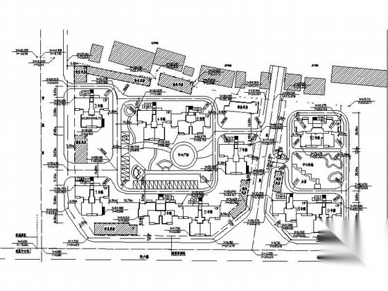 [陕西]高层现代风格大型住宅区规划设计施工图（300余...施工图下载【ID:166827107】