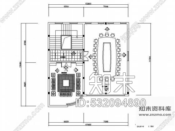 施工图工商局办公会议室装修图cad施工图下载【ID:532094890】