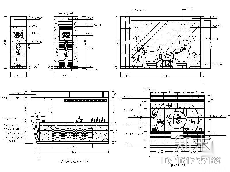 双层中式特色饭店装修图cad施工图下载【ID:161755189】