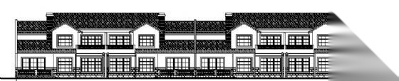 上海某二层联排别墅建筑施工图cad施工图下载【ID:149895180】