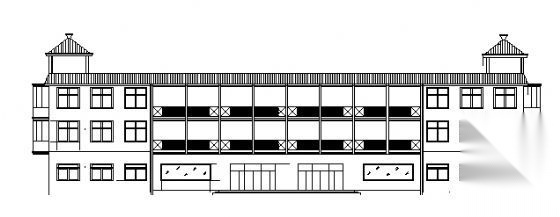 三层宿舍楼建施图cad施工图下载【ID:149857144】