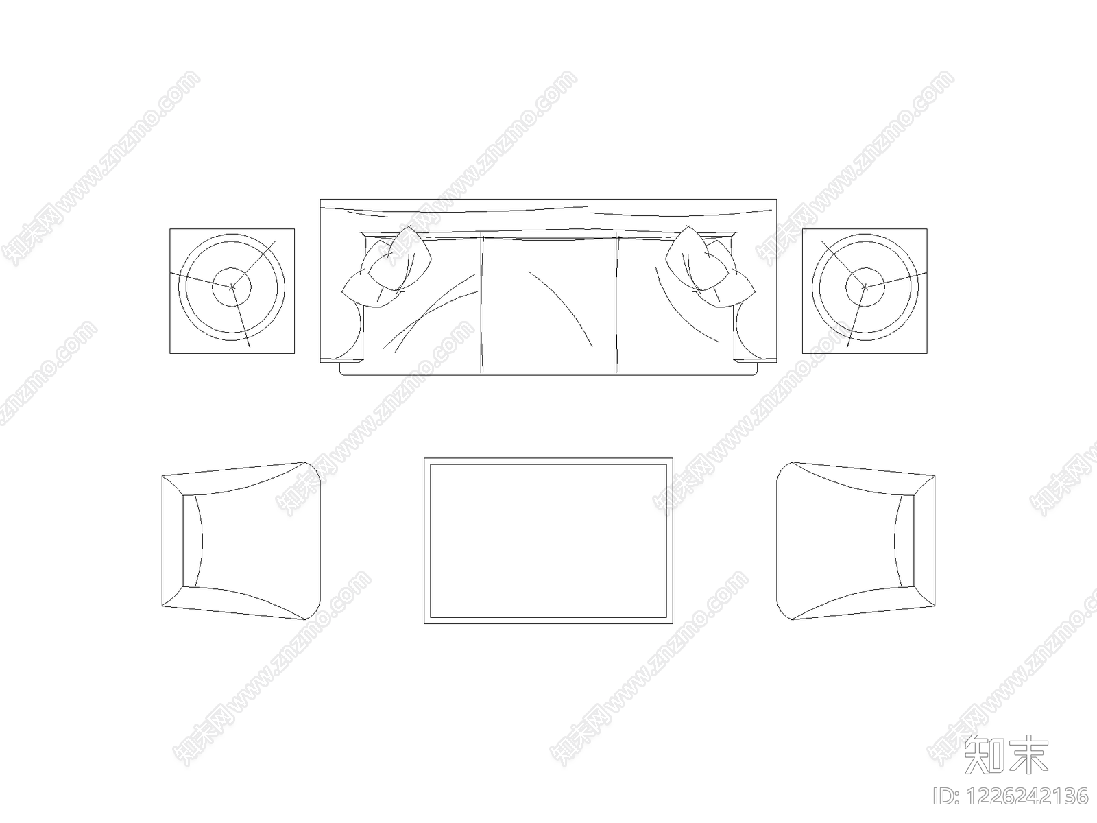 现代家装图库CAD图纸