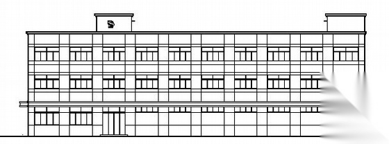 某三层公司宿舍楼建筑方案图cad施工图下载【ID:149843161】
