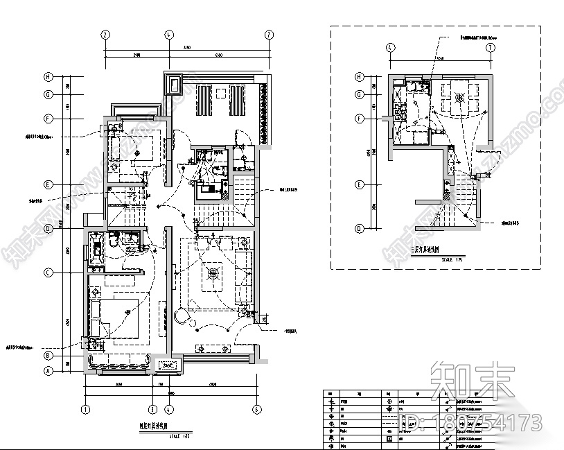 [上海]绿地启东三期DS4户型样板间设计施工图（附效果图...cad施工图下载【ID:180754173】