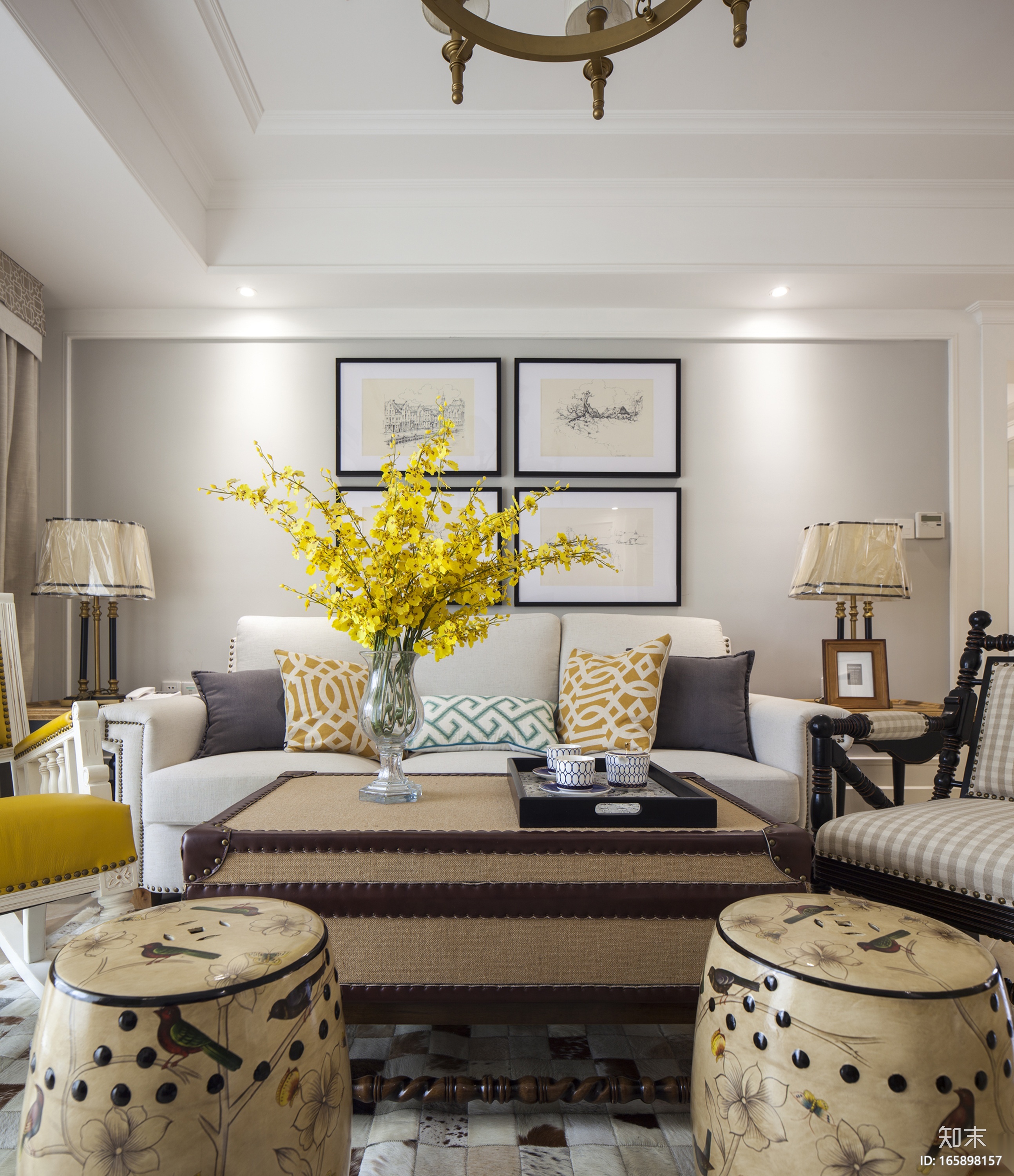 [武汉]湖东复地国际样板间施工图+效果图施工图下载【ID:165898157】