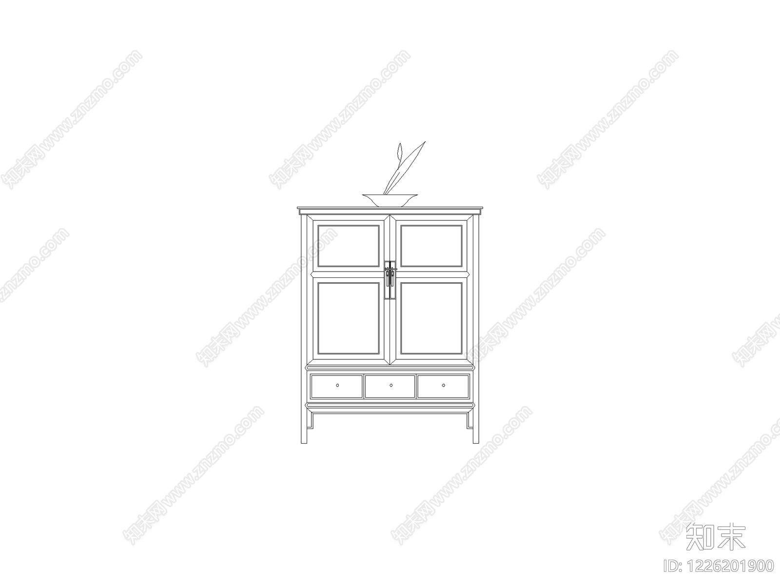 柜子cad施工图下载【ID:1226201900】